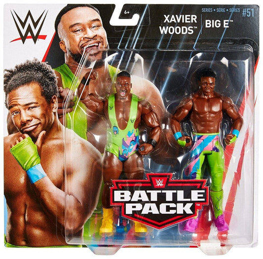 2018 WWE Mattel Basic Battle Packs Series 51 Xavier Woods & Big E