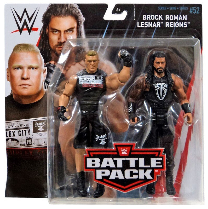 2018 WWE Mattel Basic Battle Packs Series 52 Brock Lesnar & Roman Reigns