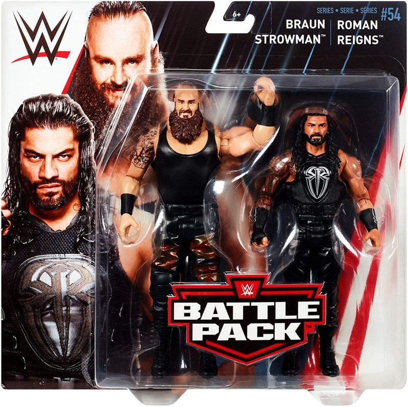 2018 WWE Mattel Basic Battle Packs Series 54 Braun Strowman & Roman Reigns