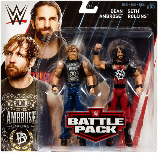 2018 WWE Mattel Basic Battle Packs Series 55 Dean Ambrose & Seth Rollins