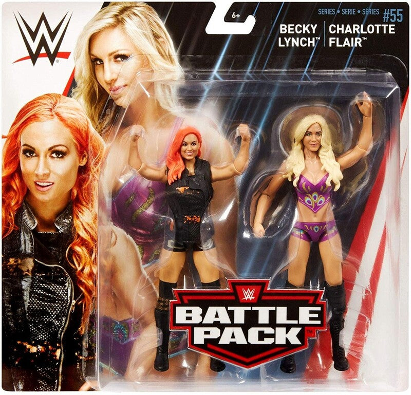 2018 WWE Mattel Basic Battle Packs Series 55 Becky Lynch & Charlotte Flair