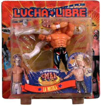 2007 CMLL Hag Distribuidoras 4.5" Super Estrellas La Mistica: Black Warrior & Mistico