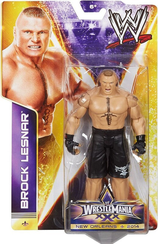 2014 WWE Mattel Basic WrestleMania XXX Brock Lesnar – Wrestling Figure ...