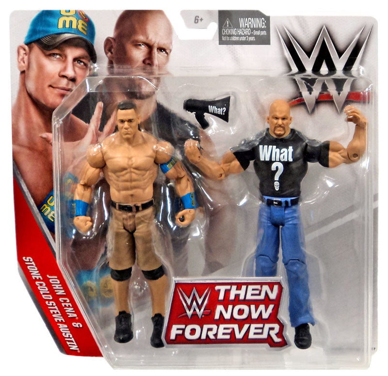 2015 WWE Mattel Basic Then, Now, Forever Multipack: John Cena & Stone Cold Steve Austin [Exclusive]