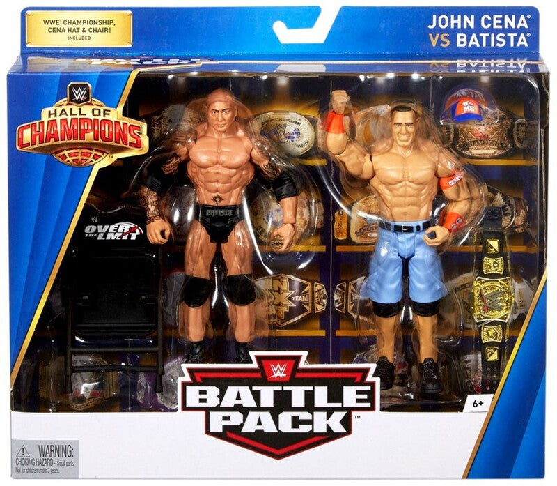 2018 WWE Mattel Basic Hall of Champions Battle Packs John Cena vs. Batista [Exclusive]