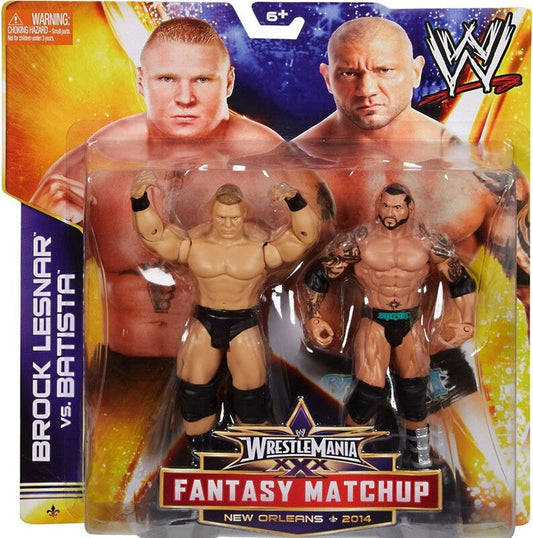 2014 WWE Mattel Basic WrestleMania XXX Fantasy Matchup: Brock Lesnar vs. Batista