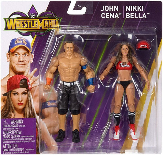 2018 WWE Mattel Basic WrestleMania 34 John Cena & Nikki Bella
