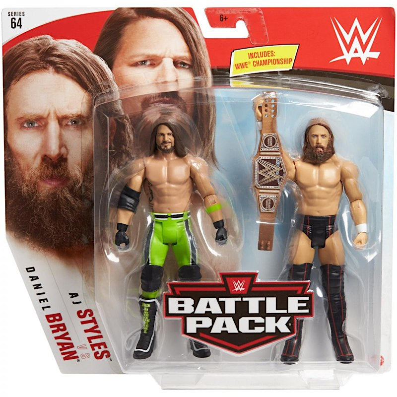 2020 WWE Mattel Basic Battle Packs Series 64 AJ Styles vs. Daniel Bryan