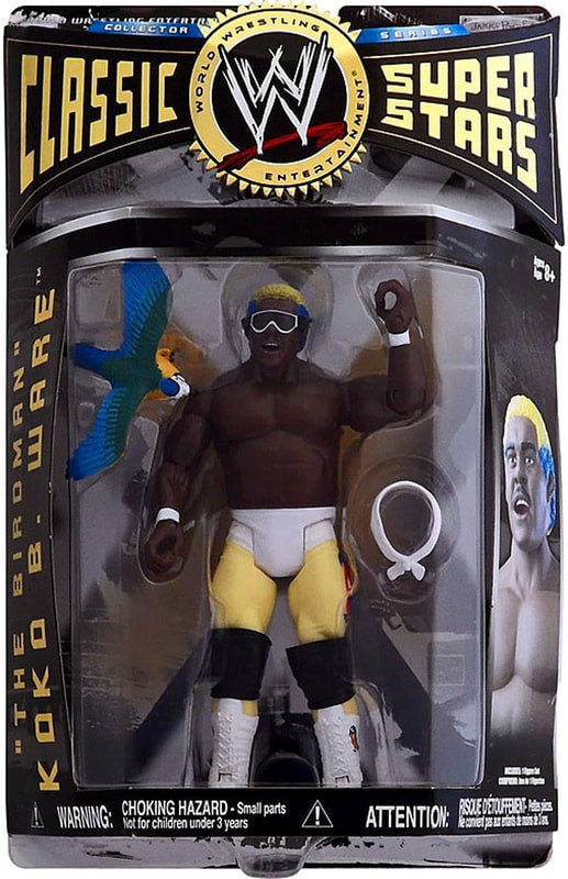 2008 WWE Jakks Pacific Best of Classic Superstars Series 2 "The Birdman" Koko B. Ware