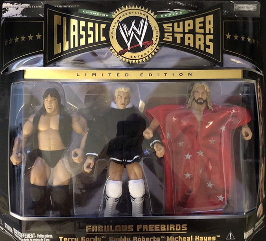 2006 WWE Jakks Pacific Classic Superstars 3-Packs Series 5 Fabulous Freebirds: Terry Gordy, Buddy Roberts & Michael Hayes