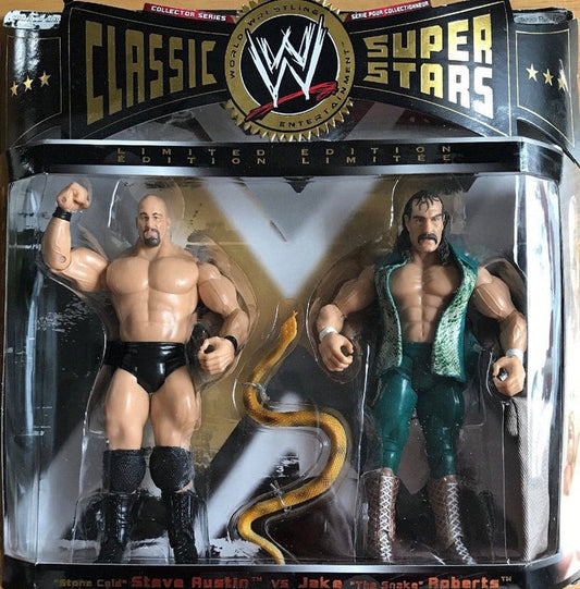 2005 WWE Jakks Pacific Classic Superstars 2-Packs Series 2 "Stone Cold" Steve Austin vs. Jake "The Snake" Roberts