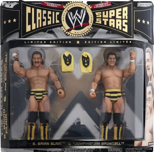 2008 WWE Jakks Pacific Classic Superstars 2-Packs Series 8 The Killer Bees: B. Brian Blair & "Jumping" Jim Brunzell