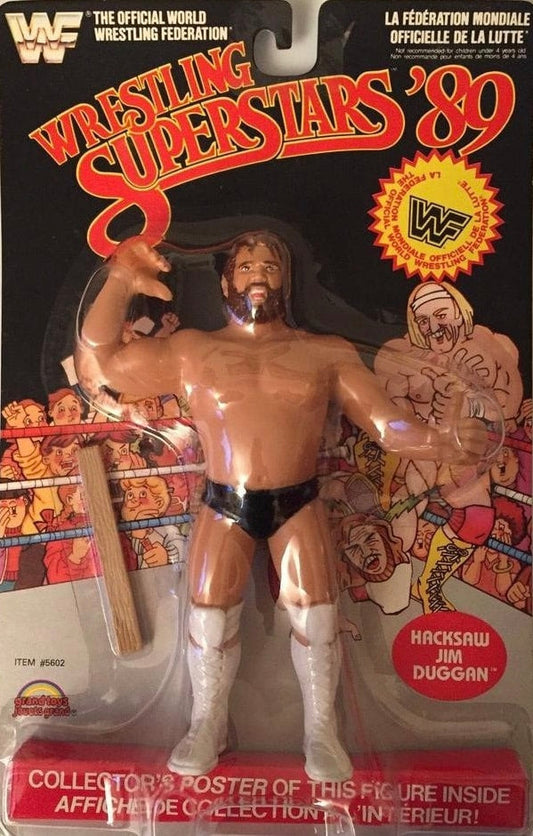 1989 WWF Grand Toys Wrestling Superstars Series 6 Hacksaw Jim Duggan [Rerelease]