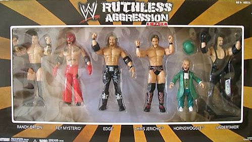 WWE Jakks Pacific Ruthless Aggression Series 6-Pack [With Randy Orton, Rey Mysterio, Edge, Chris Jericho, Hornswoggle & Undertaker]