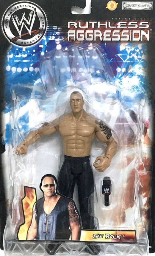 2004 WWE Jakks Pacific Ruthless Aggression Series 8 The Rock
