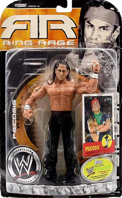 2006 WWE Jakks Pacific Ruthless Aggression Series 22.5 "Ring Rage" Psicosis [With Card]