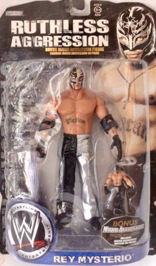 2008 WWE Jakks Pacific Ruthless Aggression With Micro Aggression Series 1 Rey Mysterio