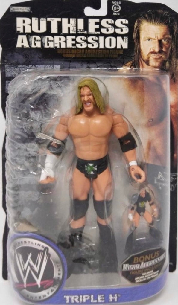 2008 WWE Jakks Pacific Ruthless Aggression With Micro Aggression Series 1 Triple H