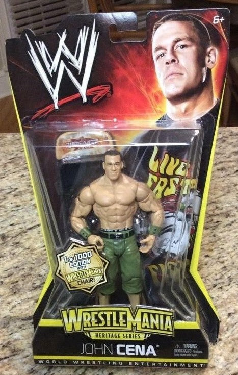 2011 WWE Mattel Basic WrestleMania Heritage Series 2 John Cena [Chase]