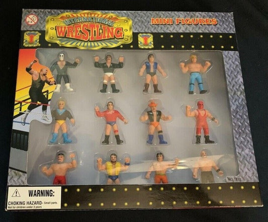 1999 Hinstar International Wrestling Bootleg/Knockoff Mini Figures 12-Pack