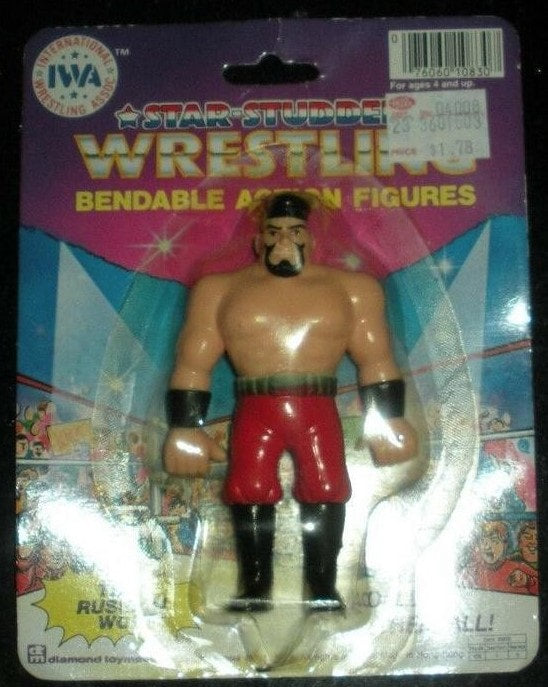 1985 IWA Star-Studded Wrestling Bendable Action Figures The Russian Wolf