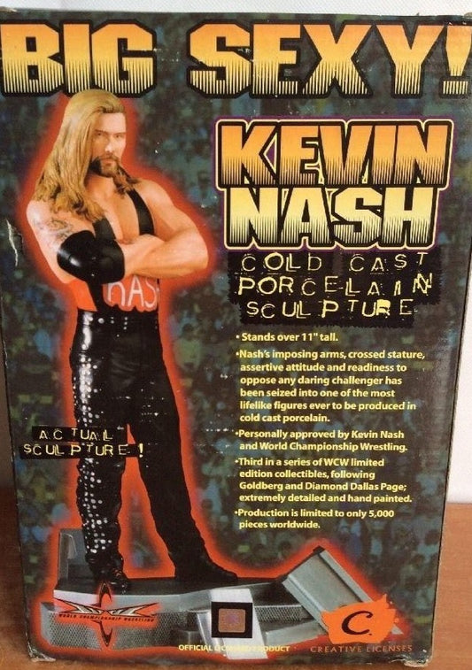 1999 WCW Creative Licenses Kevin Nash Cold Cast Porcelain Sculpture