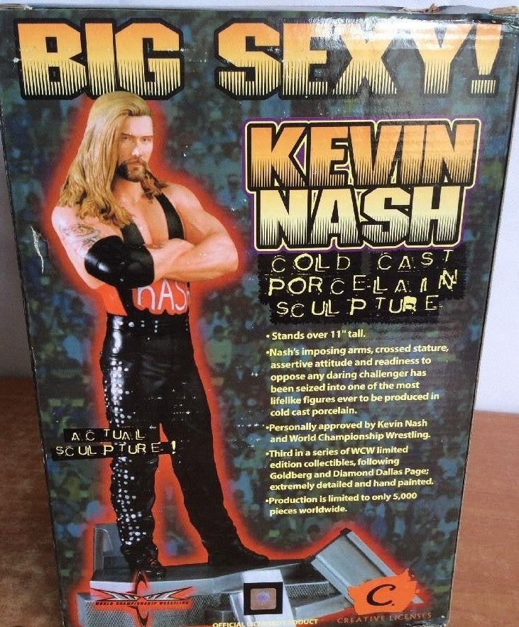 1999 WCW Creative Licenses Kevin Nash Cold Cast Porcelain Sculpture