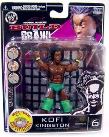 2008 WWE Jakks Pacific Deluxe Build 'N' Brawl Series 6 Kofi Kingston
