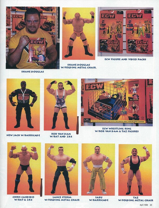 Unreleased ECW OSFTM Figure & Video Packs