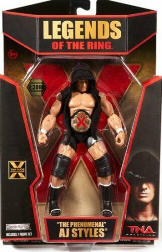 TNA Wrestling Jakks Pacific Legends of the Ring "The Phenomenal" AJ Styles [Hooded Variant, Exclusive]