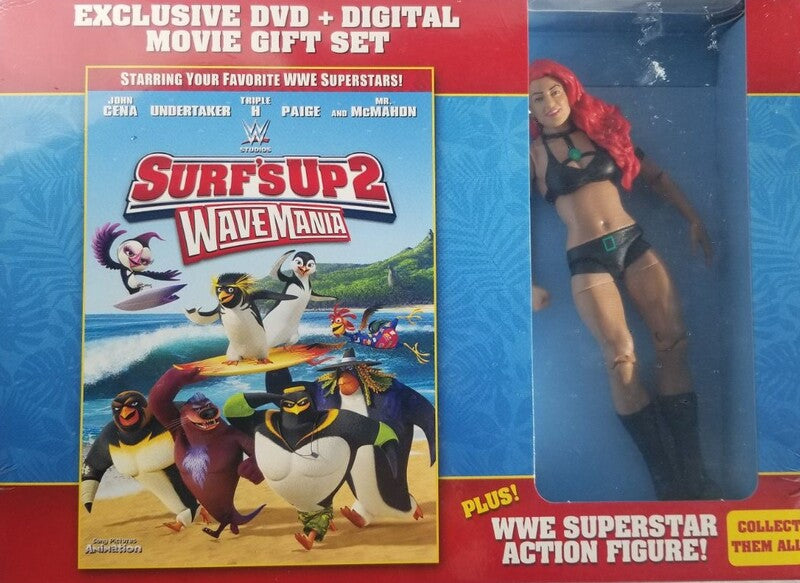 2016 WWE Mattel Surf's Up 2: Wavemania Walmart Exclusive DVD Gift Set Eva Marie [With Black Gear]