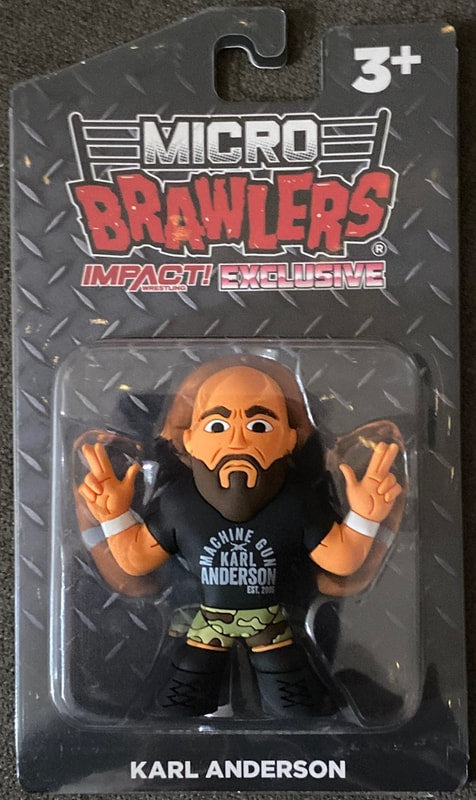 MWFP FWF Referee HARD Chase Micro Brawler Figure wrestling major bitters  ref two