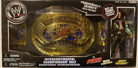 2007 WWE Jakks Pacific Intercontinental Championship Belt [With Jeff Hardy]