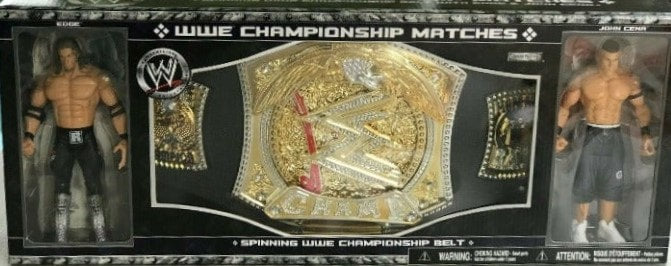 2006 WWE Jakks Pacific Spinning WWE Championship Belt [With Edge & John Cena]