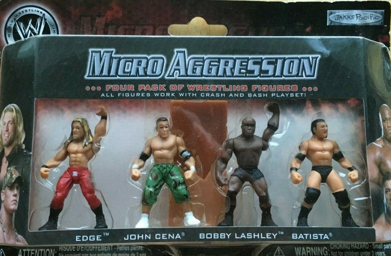 2007-2008 WWE Jakks Pacific Micro Aggression Multipack: Edge, John Cena, Bobby Lashley & Batista [Exclusive]