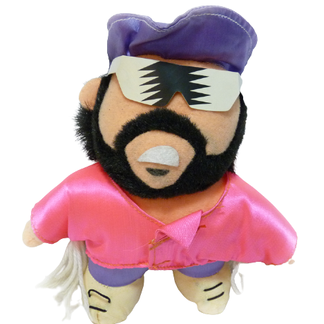 Roller Tron Wrestlefest Pro-Wrestling Plush Wrestlers Series 1 "Macho Man" Randy Savage