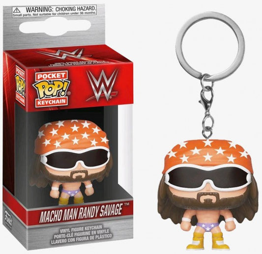 2018 WWE Funko Pocket POP! Keychain Macho Man Randy Savage