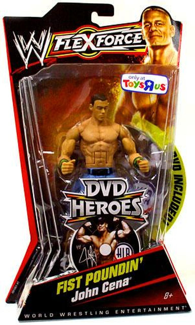 2010 WWE Mattel Flex Force DVD Heroes Fist Poundin' John Cena