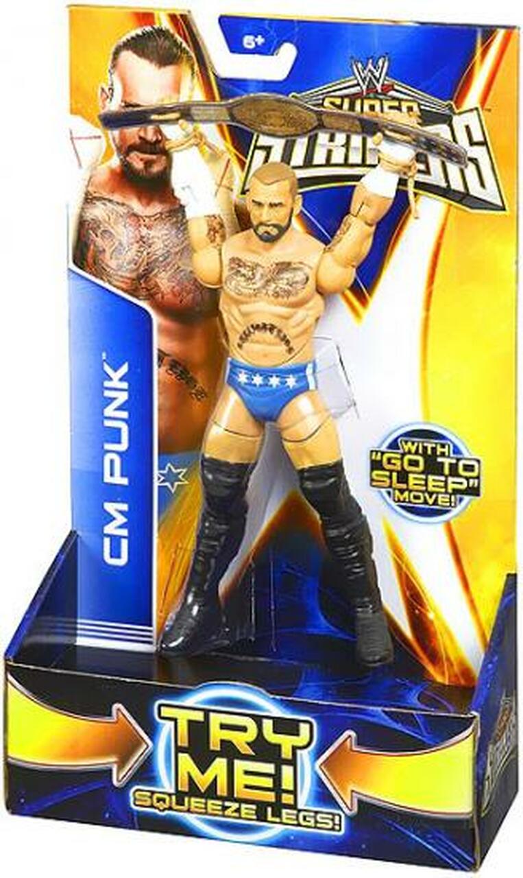 2013 WWE Mattel Super Strikers Series 1 CM Punk [With Blond Hair]