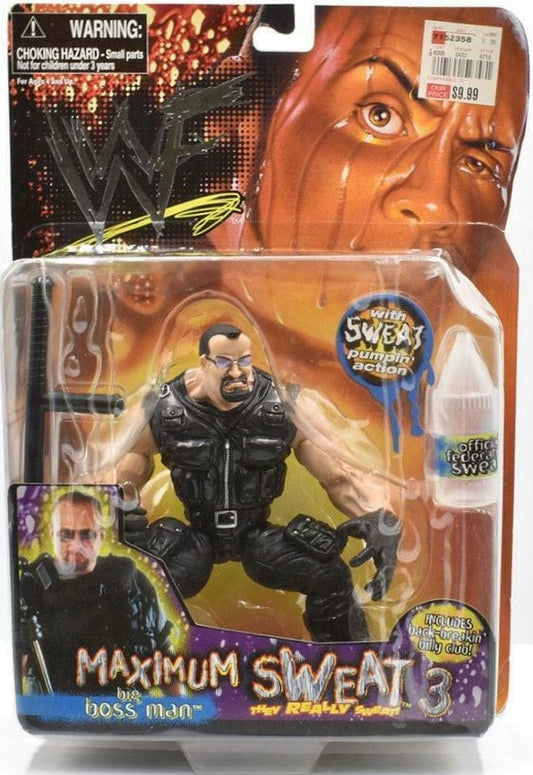 1999 WWF Jakks Pacific Maximum Sweat Series 3 Big Boss Man