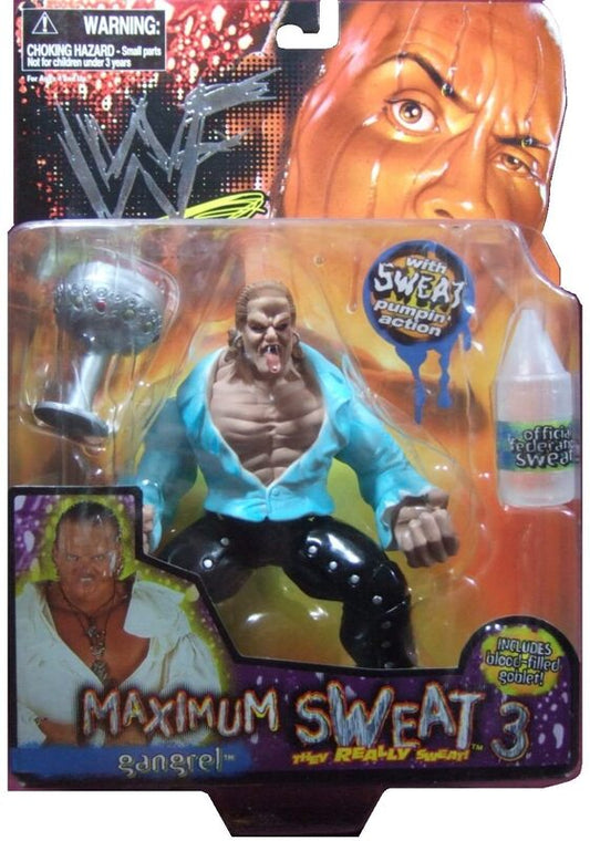 1999 WWF Jakks Pacific Maximum Sweat Series 3 Gangrel [With Blue Shirt]