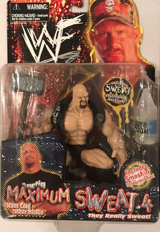 1999 WWF Jakks Pacific Maximum Sweat Series 4 Stone Cold Steve Austin