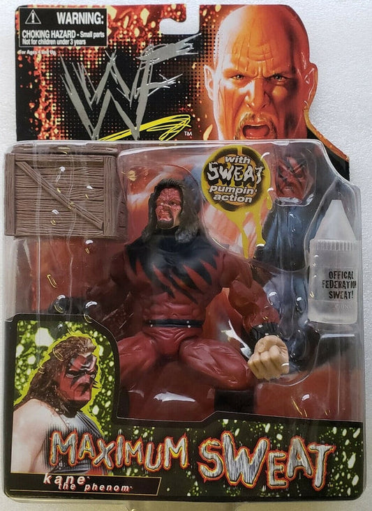 1999 WWF Jakks Pacific Maximum Sweat Series 1 Kane [Without Mask]