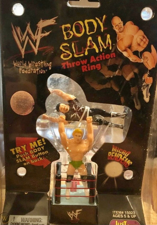 1998 WWF Just Toys Micro Bend-Ems Body Slam Throw Action Ring Billy Gunn & Road Dogg Jesse James
