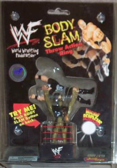 1998 WWF Just Toys Micro Bend-Ems Body Slam Throw Action Ring Goldust & Stone Cold Steve Austin