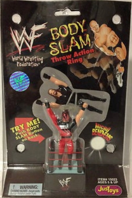 1998 WWF Just Toys Micro Bend-Ems Body Slam Throw Action Ring Kane & Undertaker