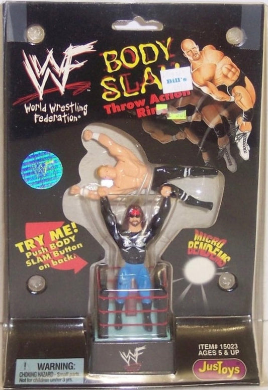 1998 WWF Just Toys Micro Bend-Ems Body Slam Throw Action Ring X-Pac & Hunter Hearst Helmsley