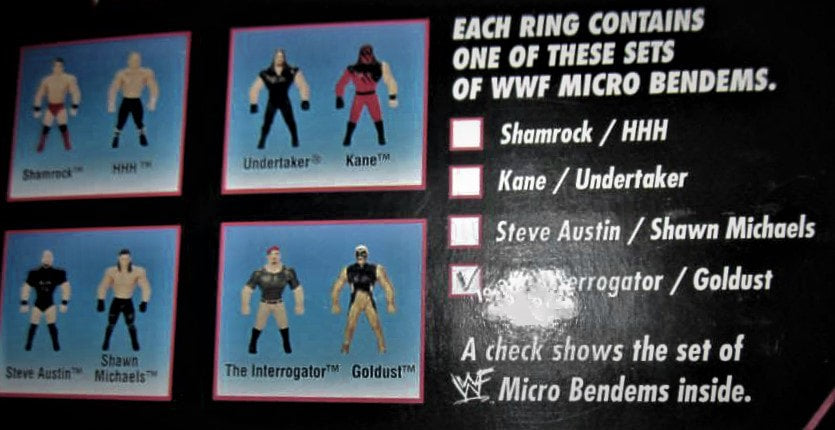 1998 WWF Just Toys Micro Bend-Ems Slammer Wrestling with Micro Bend-Ems!