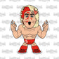 2022 Pro Wrestling Tees Micro Brawlers Limited Edition Ric Flair [Bloody]