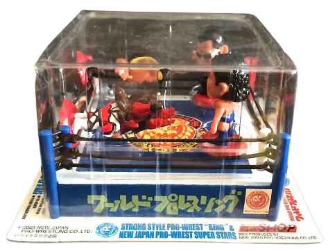 2003 NJPW CharaPro Mini Big Heads/Pro-Kaku Heroes Wrestling Ring [Exclusive]